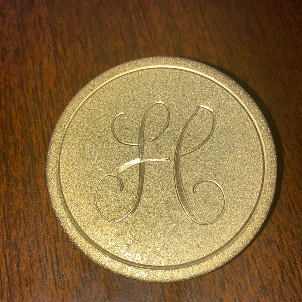 Engraved Gold Tone Pin